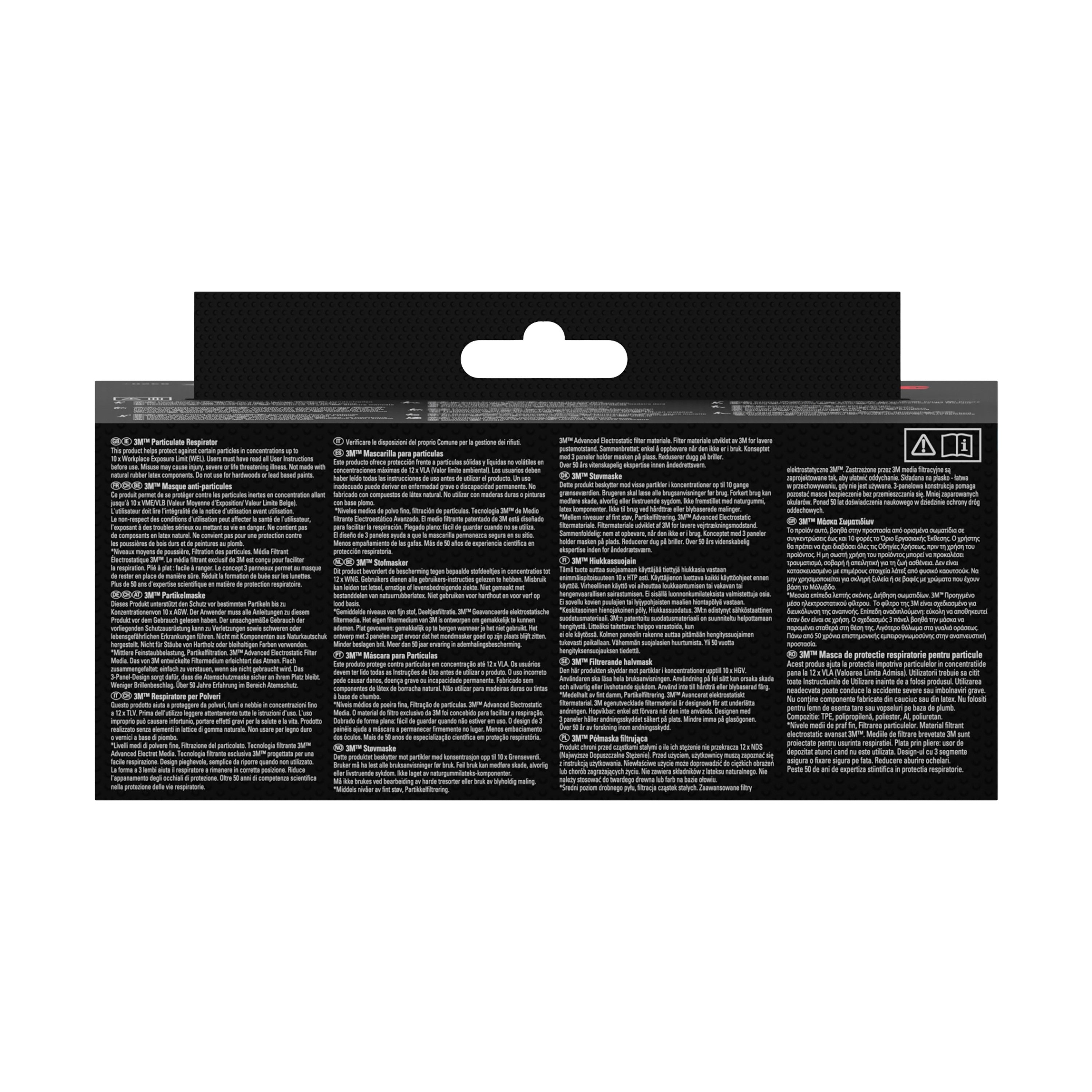 3M™ Aura™ Komfort-Partikelmaske 9320+, FFP2, ohne Ventil, 3er Packung | Packung (1 Stück)-zoom-4