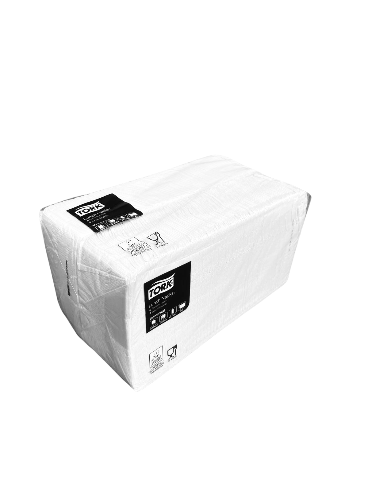 Prägeserviette 1-lg 33 x 33 1/8 Falz, weiß 4.500-1