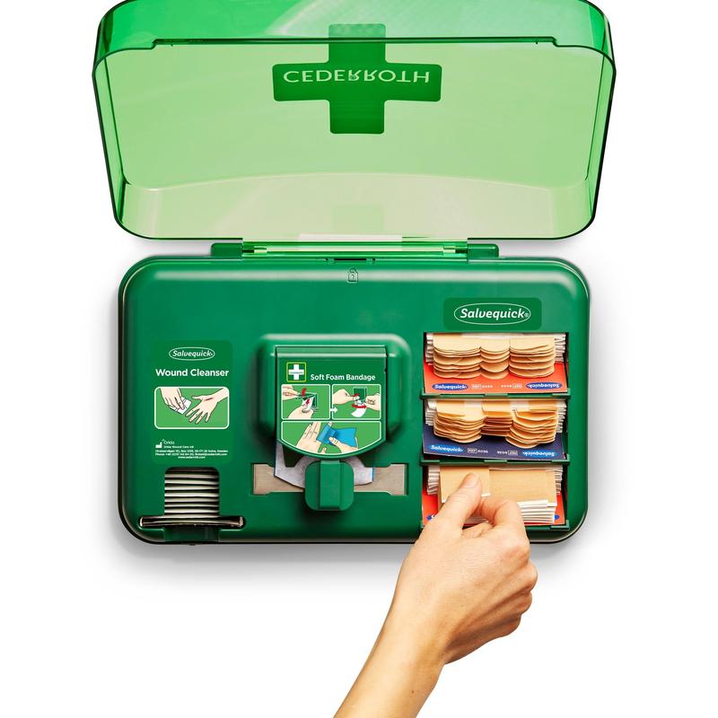 Auslaufartikel: Cederroth "Cederroth" Wound Care Dispenser, Pflasterspender 20,3 cm x 30,6 cm x 15,5 cm grün | Folienbeutel (1 Set)-2