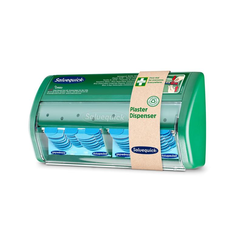 Salvequick pflasterspender, blau detektierbar | Packung (1 Stück)-3