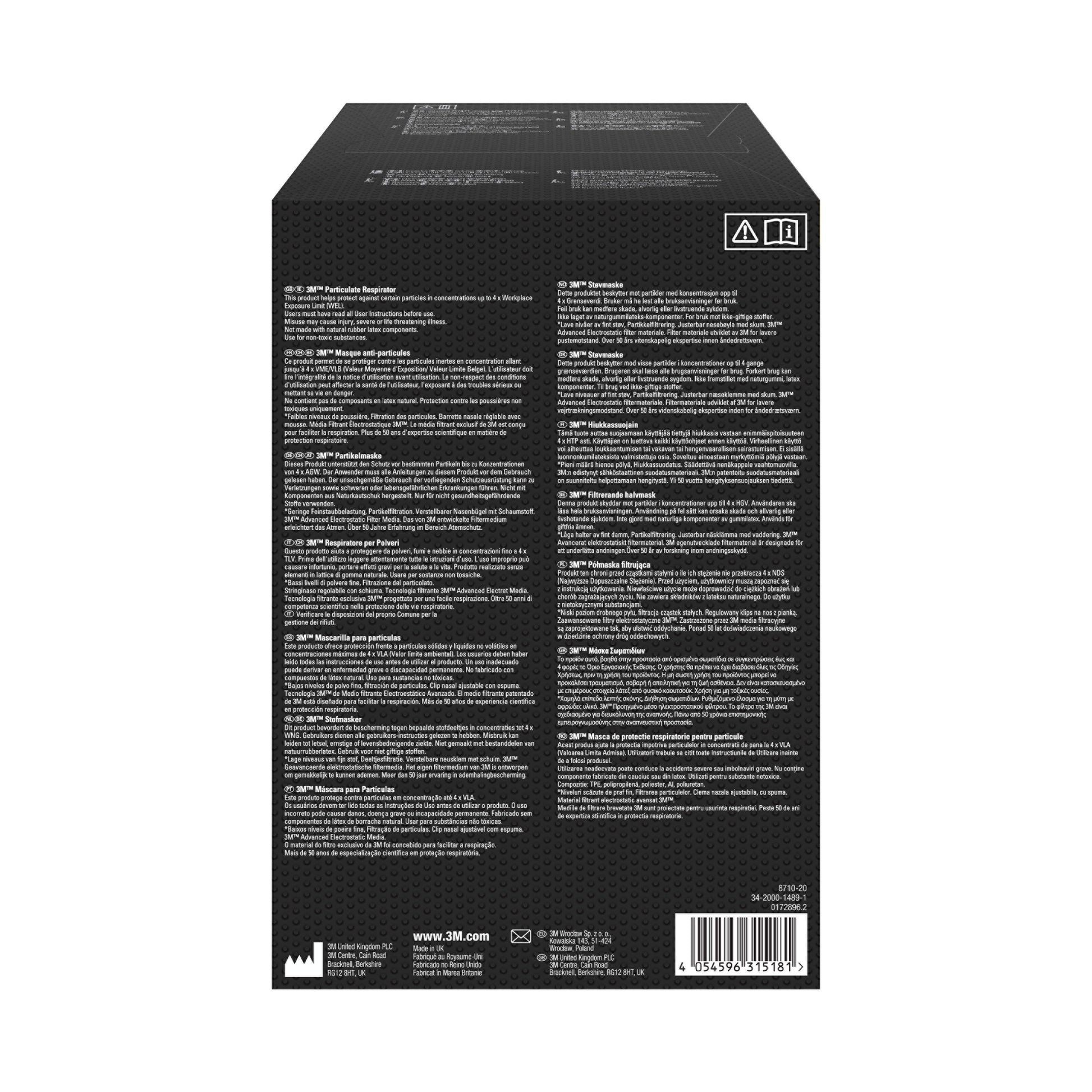 3M™ Partikelmaske 8710E, FFP1, ohne Ventil-5