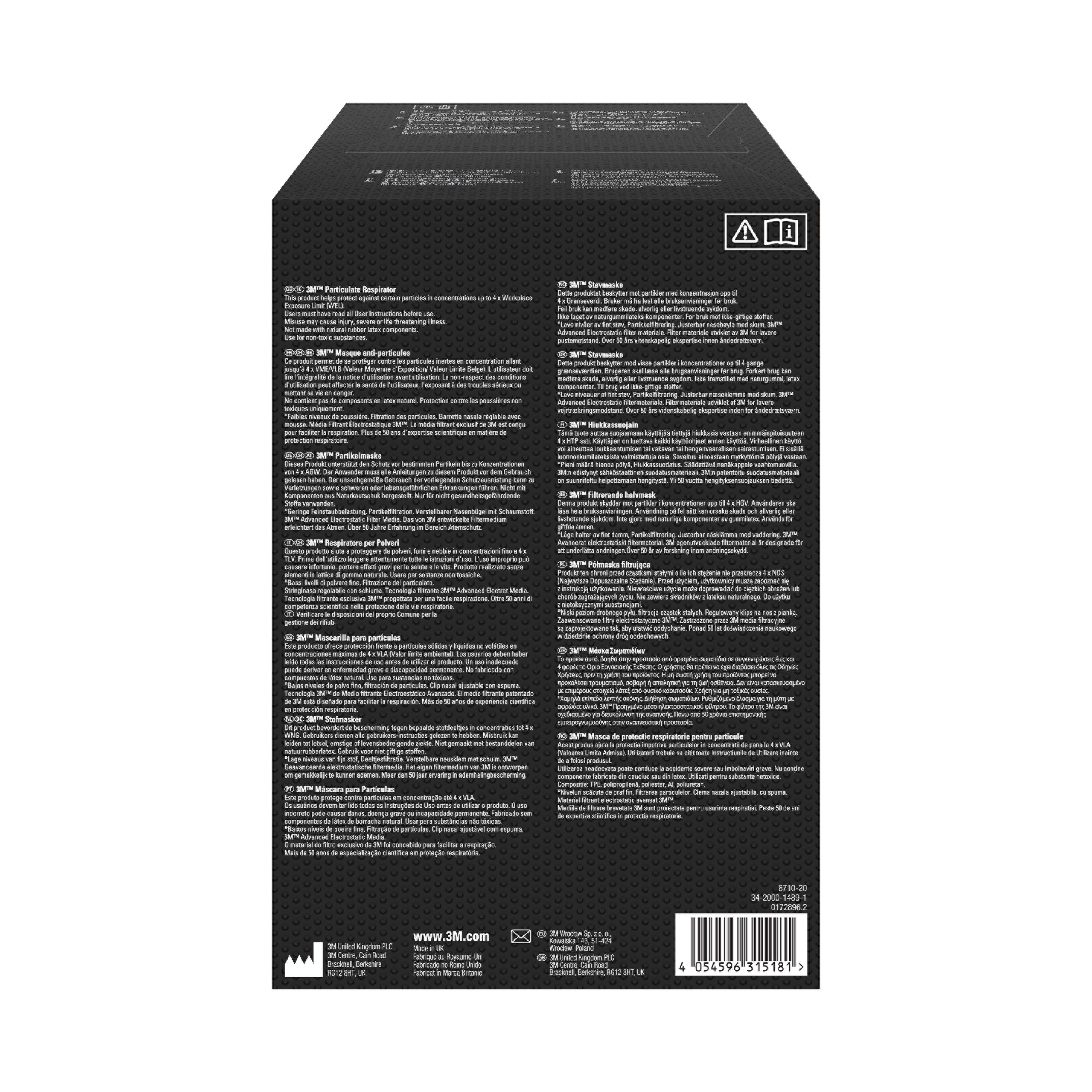 3M™ Partikelmaske 8710E, FFP1, ohne Ventil-zoom-5