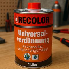 RECOLOR Universalverdünnung 1L – Verdünner für Lacke, Pinsel & Werkzeuge