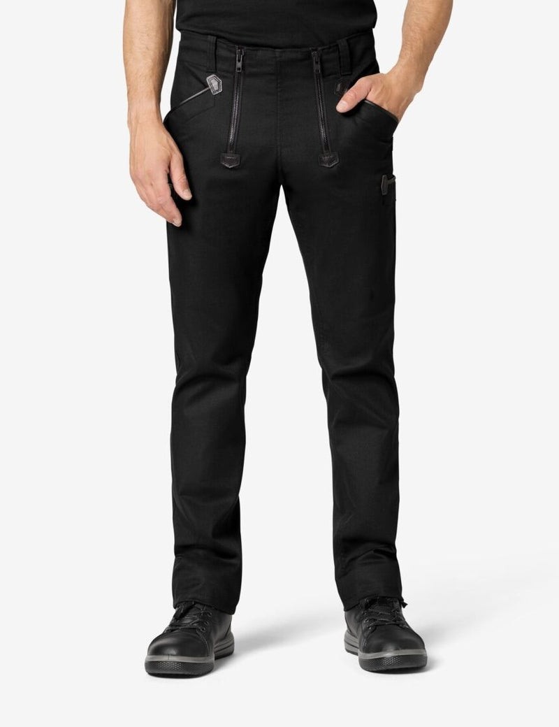 FHB Zunfthose ALBERT elastisch schlank YKK Reißverschluss schwarz-zoom-