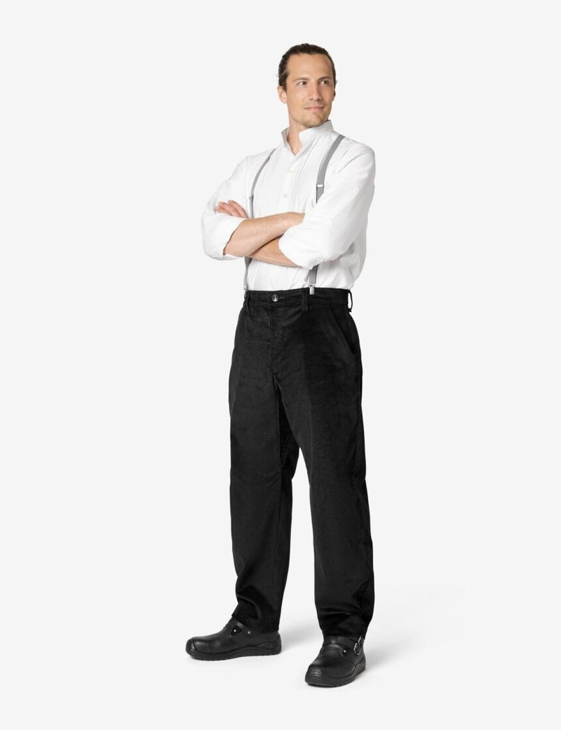 FHB Cordhose ALAIN Ballonhose Arbeitshose schwarz mit Zollstocktasche-zoom-