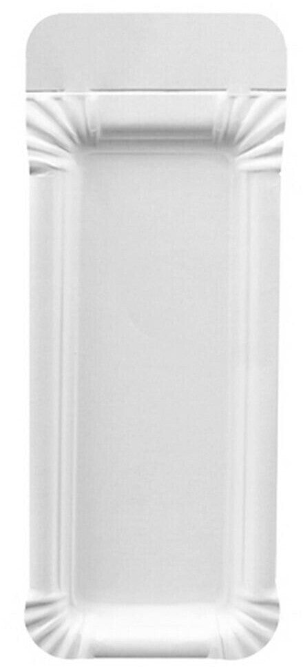 3000x Wurstpappe mit Abriss 8×18+3 cm – Einweg Pappschale – Imbiss Gastronomie-zoom-