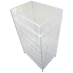 🗑 Papierdrahtkorb 60 Liter – Hygienischer & Platzsparender Gittermülleimer 🗑