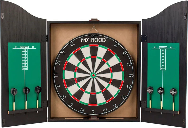 🎯 My Hood Dartboard Set mit Cabinet – Perfekter Dartspaß für Zuhause! 🎯-zoom-