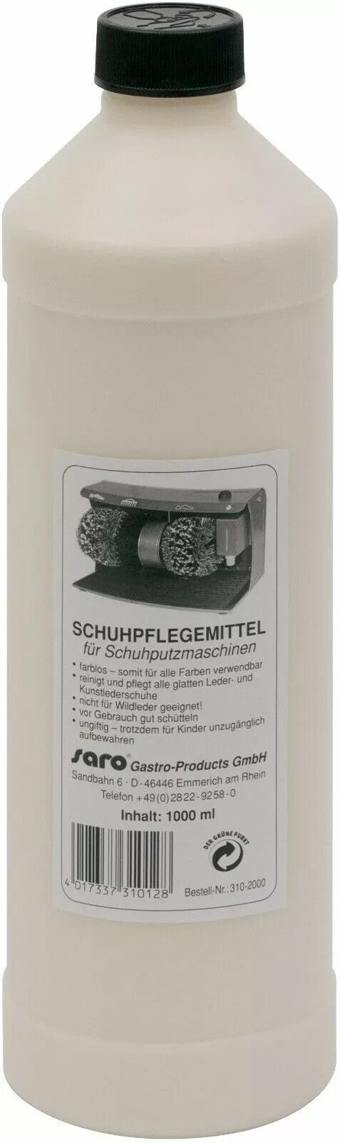 SARO Flüssige Schuhcreme (1L) – Perfekte Pflege für Glatt- und Kunstlederschuhe!-zoom-