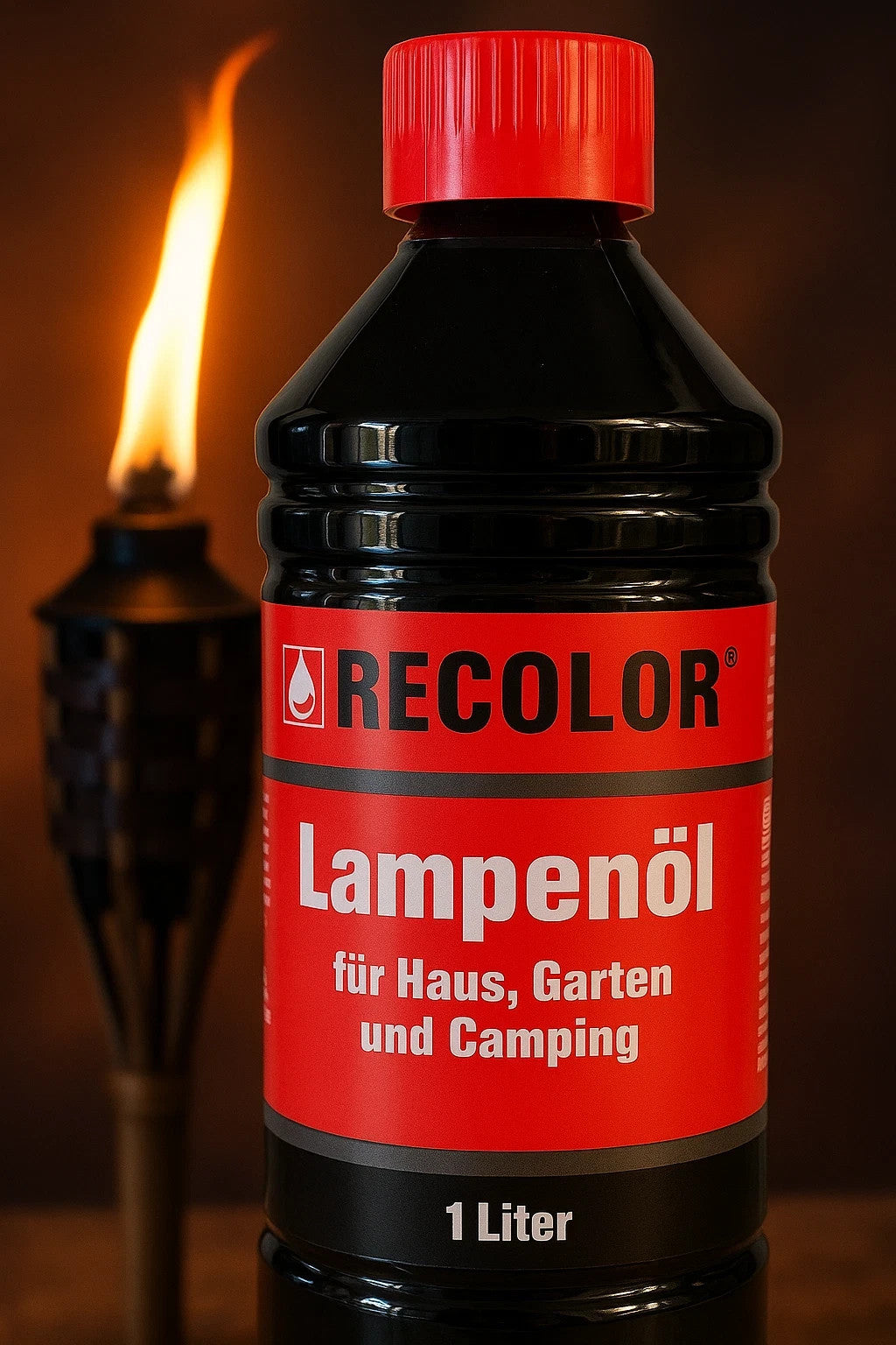 🕯️ RECOLOR Lampenöl 2x1L – Für Öllampen, Gartenfackeln & Laternen – Rußarm 🕯️
