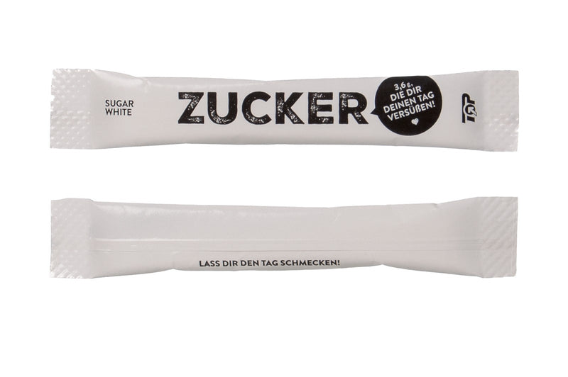 2000x Zucker Sticks à 3,6g – Weißer Zucker für Gastro, Büro & To-Go-zoom-