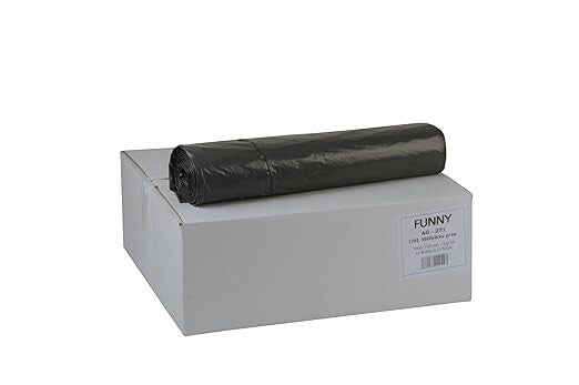 Funny LDPE Müllsäcke 120L – 700 x 1100 mm – Typ 60 – grau – 250 Stück (10 x 25)