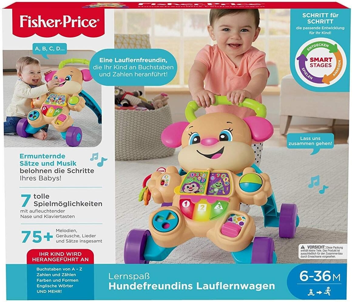 Fisher-Price Lernspaß Hundefreundin Lauflernwagen (6-36 Monate)