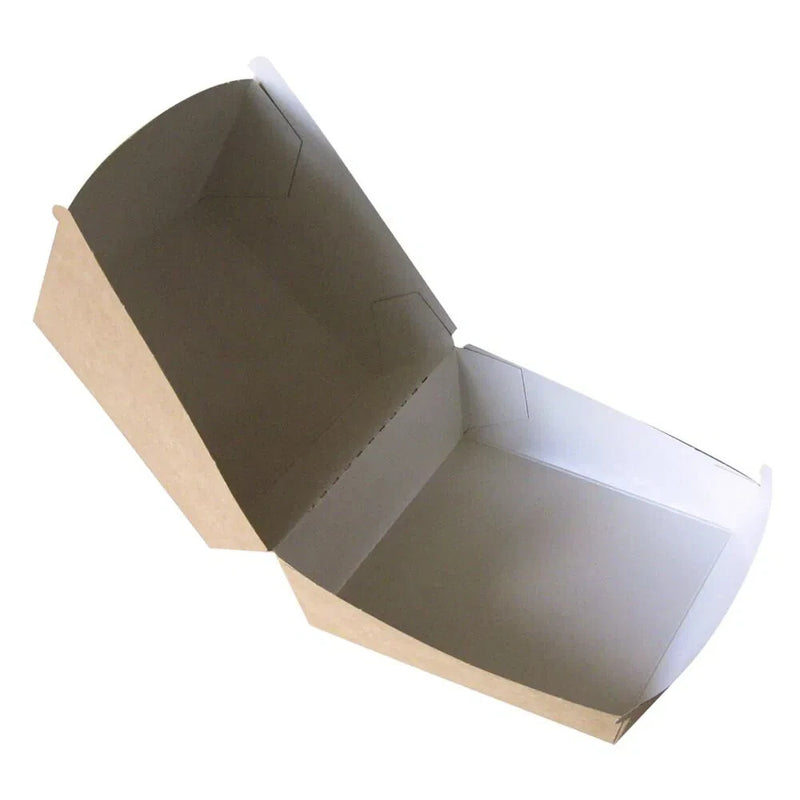 Burger Box Karton braun – 12 x 12 x 8 cm – 300 Stück-zoom-