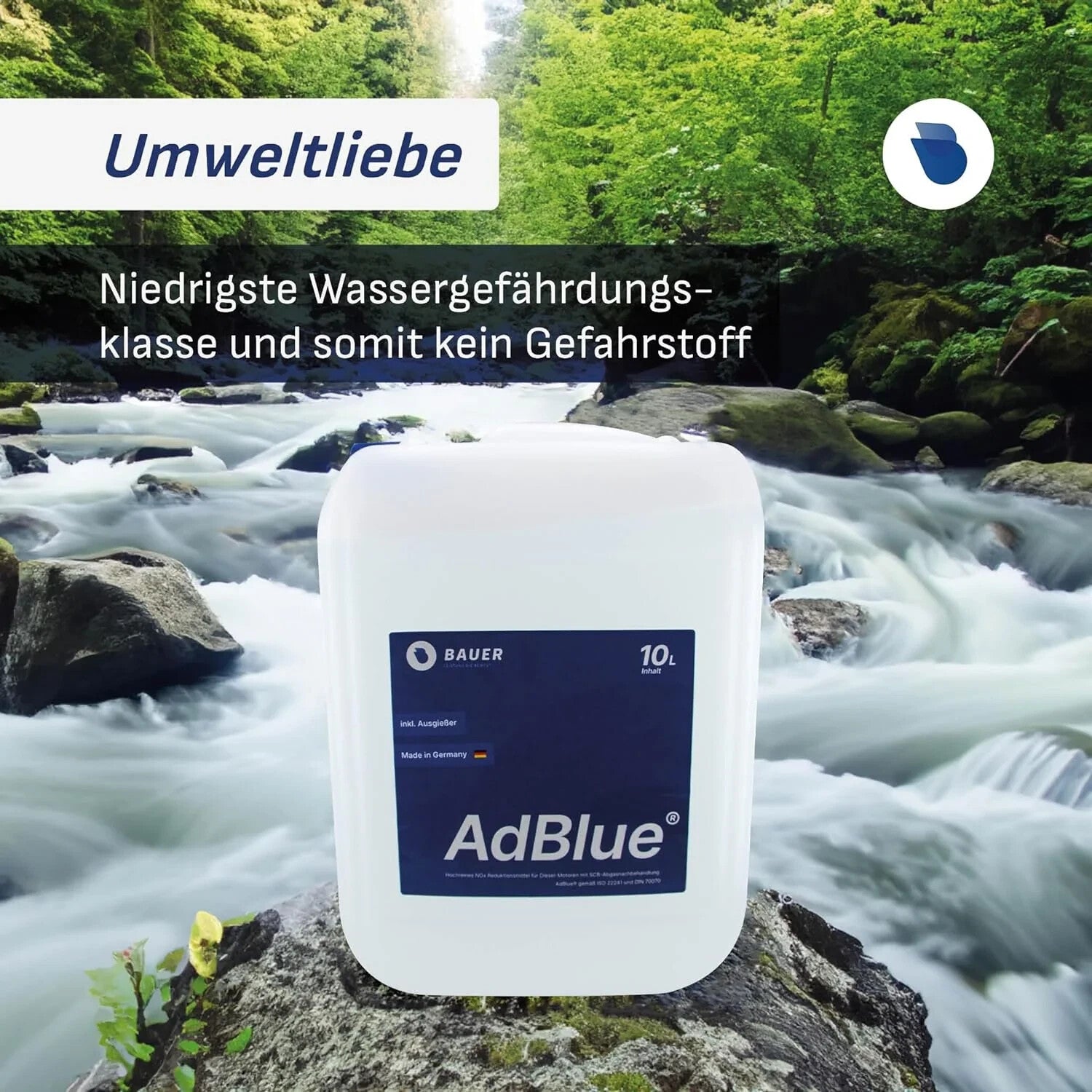 AdBlue® 300L in 10L Kanister inkl. Ausgießer| TÜV-zertifiziert | Made in Germany