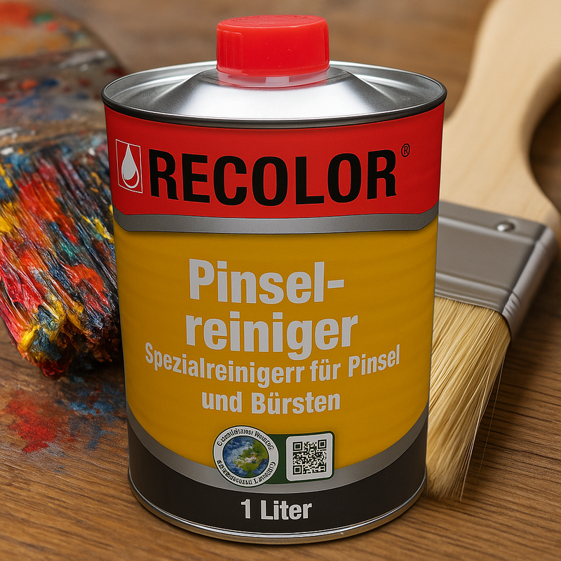 RECOLOR Pinselreiniger 1L – Spezialreiniger für Pinsel & Bürsten-zoom-