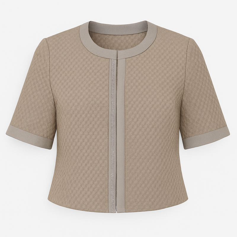 Bonita Damen Kurzjacke Beige Glitzer Elegant SUMMER OFF SALE!-zoom-