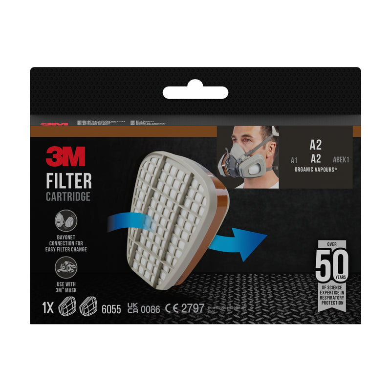 3M™ Filterpatrone 6055, A2 Organische Dämpfe-zoom-