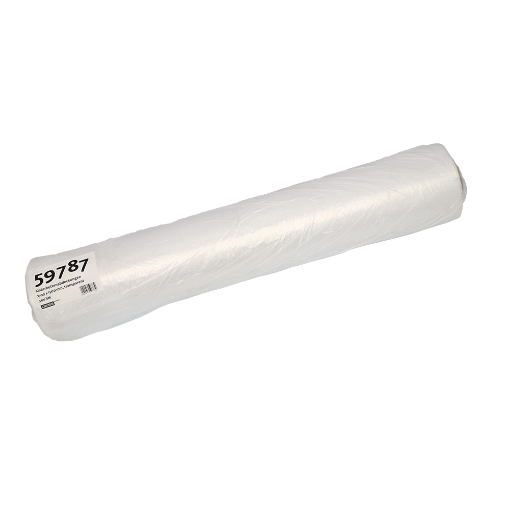 DEISS 59787 - Kinderbettenabdeckungen 2700x1500 mm transparent | Packung (200 Stück)-zoom-1