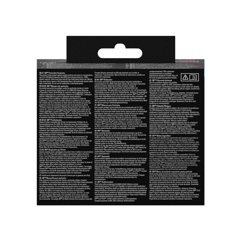 3M™ Aura™ Comfort Cool Flow™ Partikelmaske 9332+, FFP3, mit Ventil-zoom-