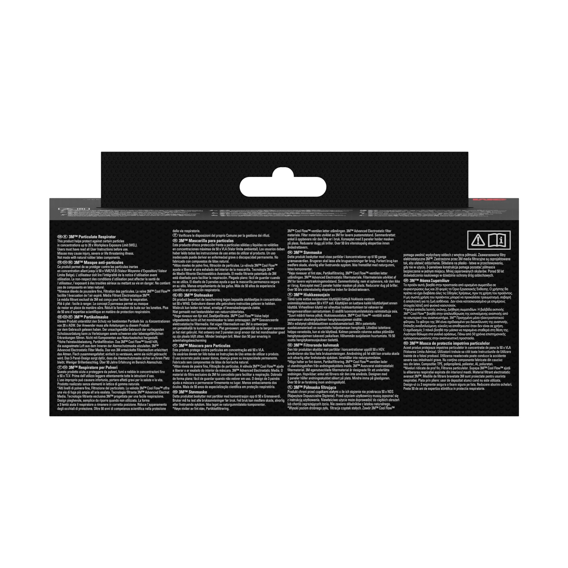 3M™ Aura™ Comfort Cool Flow™ Partikelmaske 9332+, FFP3, mit Ventil-11