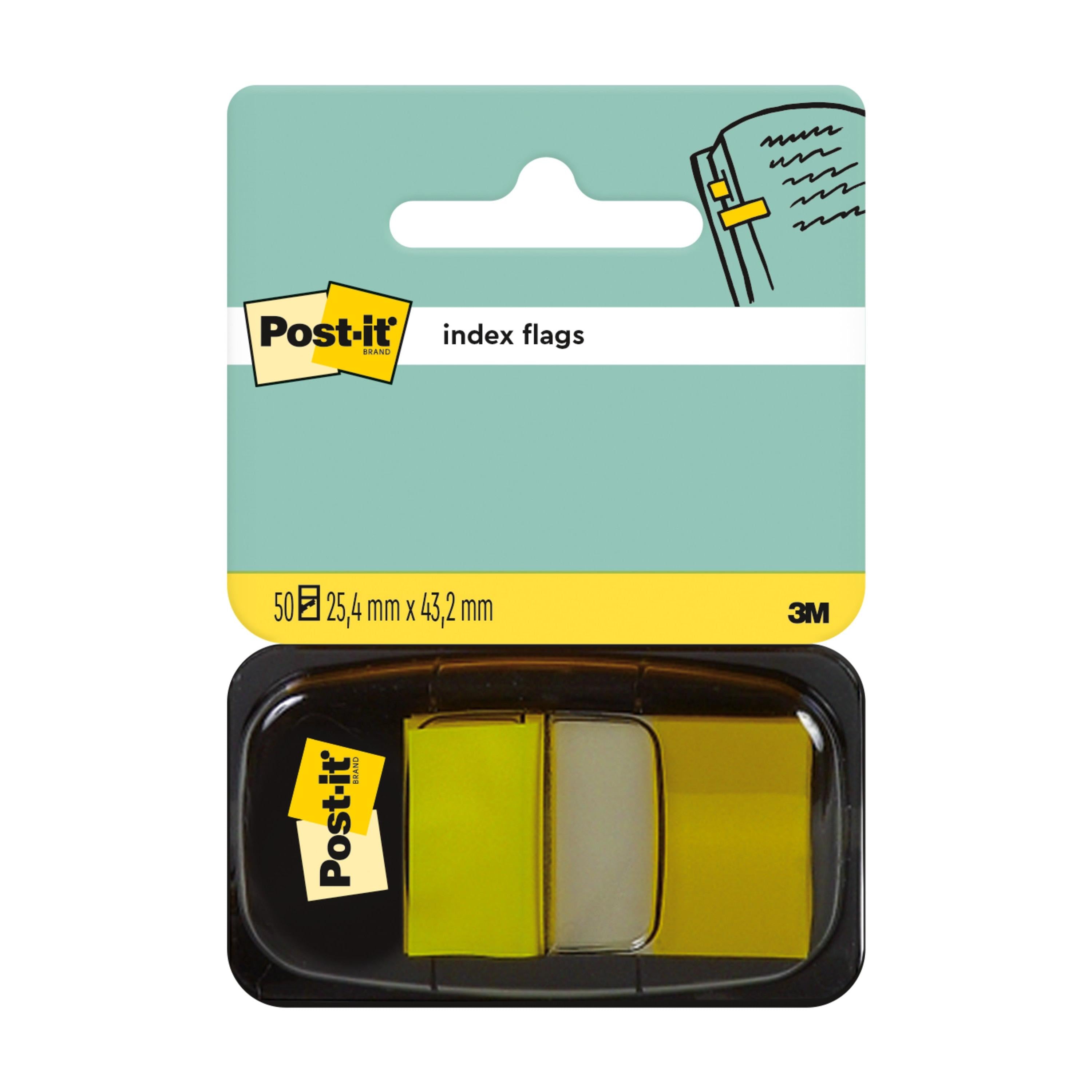 Post-it® Index Haftstreifen, Standard, 25,4 mm x 43,2 mm, 50 Haftstreifen/Spender