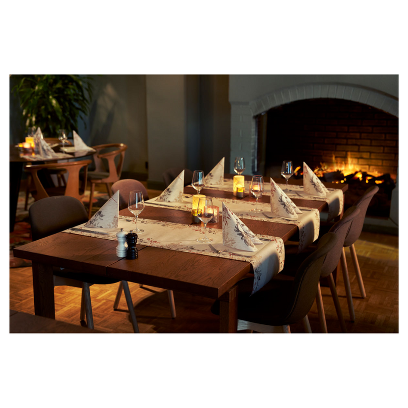 Bio-Dunisoft Holzdekor mit Reh-Motiv, 40x40 cm | Packung (60 Servietten)-zoom-