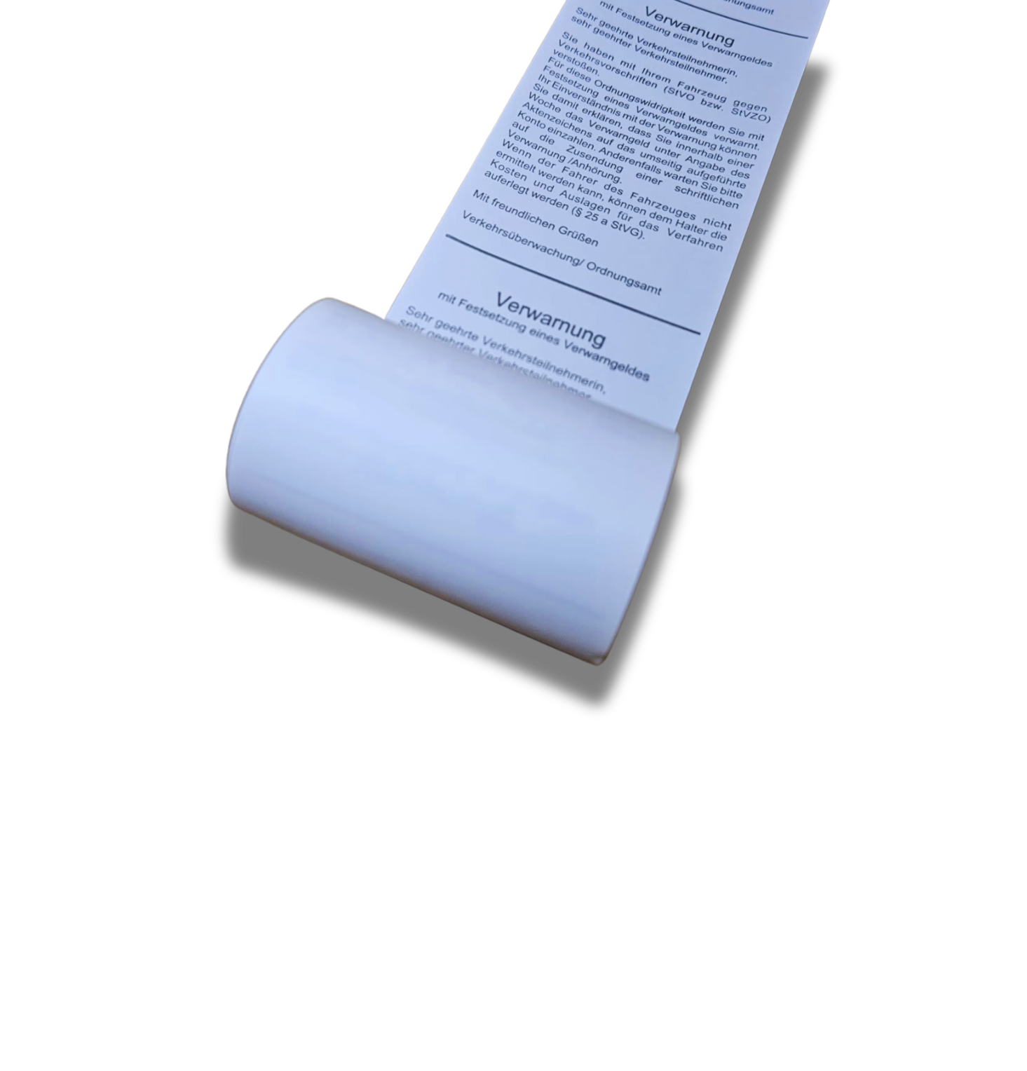 Thermorolle 57/15m/12 STVO-Verwarnung-1