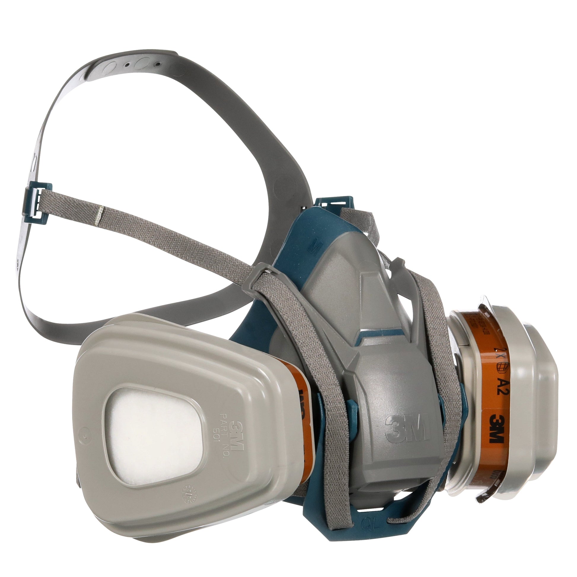 3M™ Quick Latch-Atemschutzmaske 6502QLKIT-1 mit austauschbaren Filtern, A2P3 organische Dämpfe (1x6502, 2x6055, 2x5935, 2x501) | Packung (1 Stück)-9