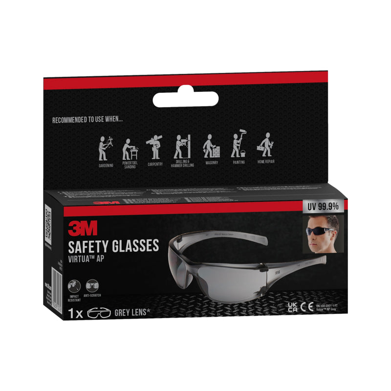 3M™ Virtua™ AP Schutzbrille, graues Glas | Packung (1 Stück)-zoom-