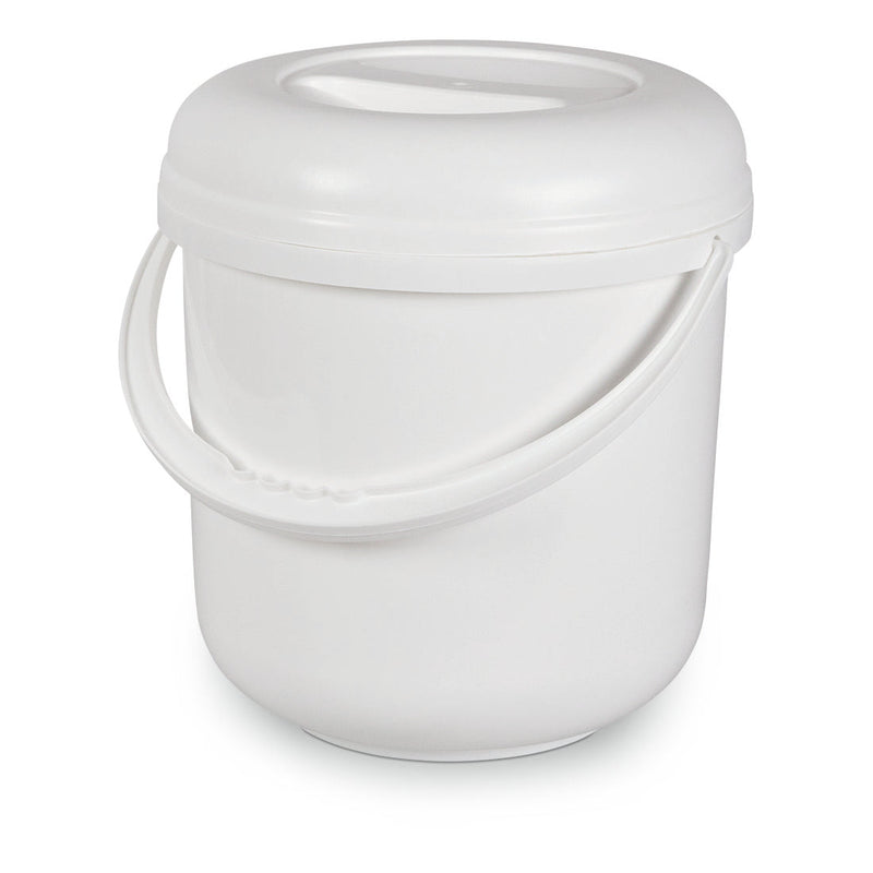 Nölle Profi Brush Deckeleimer, 10 Liter Kunststoff, weiß für Malerarbeiten | 1 Stück-zoom-