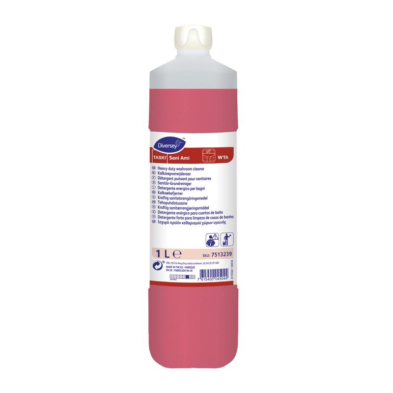 TASKI Sani Ami, Sanitär-Grundreiniger auf Basis alkalischer und komplexbildender Wirkstoffe | Flasche (1 l)-zoom-1