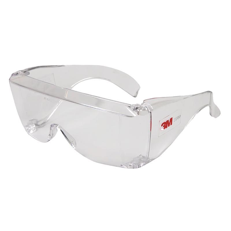 Schutzbrille mit Bügel, Brillenglas aus Polycarbonat, klare Sicht, Besucherbrille | Packung (1 Stück)-1