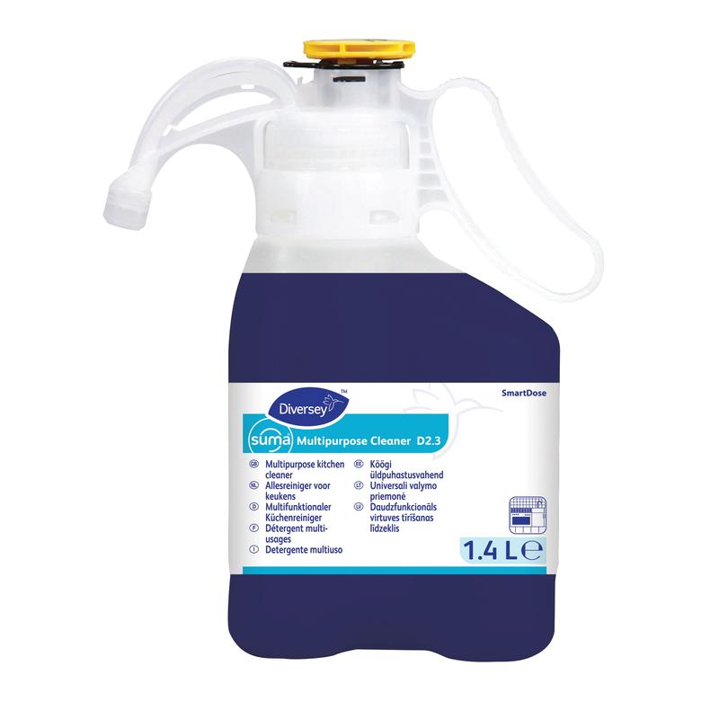 Suma Multipurpose Cleaner D2.3 SD, Multifunktionaler Reiniger im SmartDose System für Oberfläche, Fußboden, Glas, Geschirr | Dose (1400 ml)-zoom-1