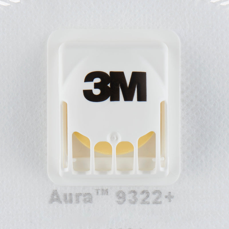 3M™ Aura™ Comfort Cool Flow™ Partikelmaske 9322+, FFP2, mit Ventil-zoom-