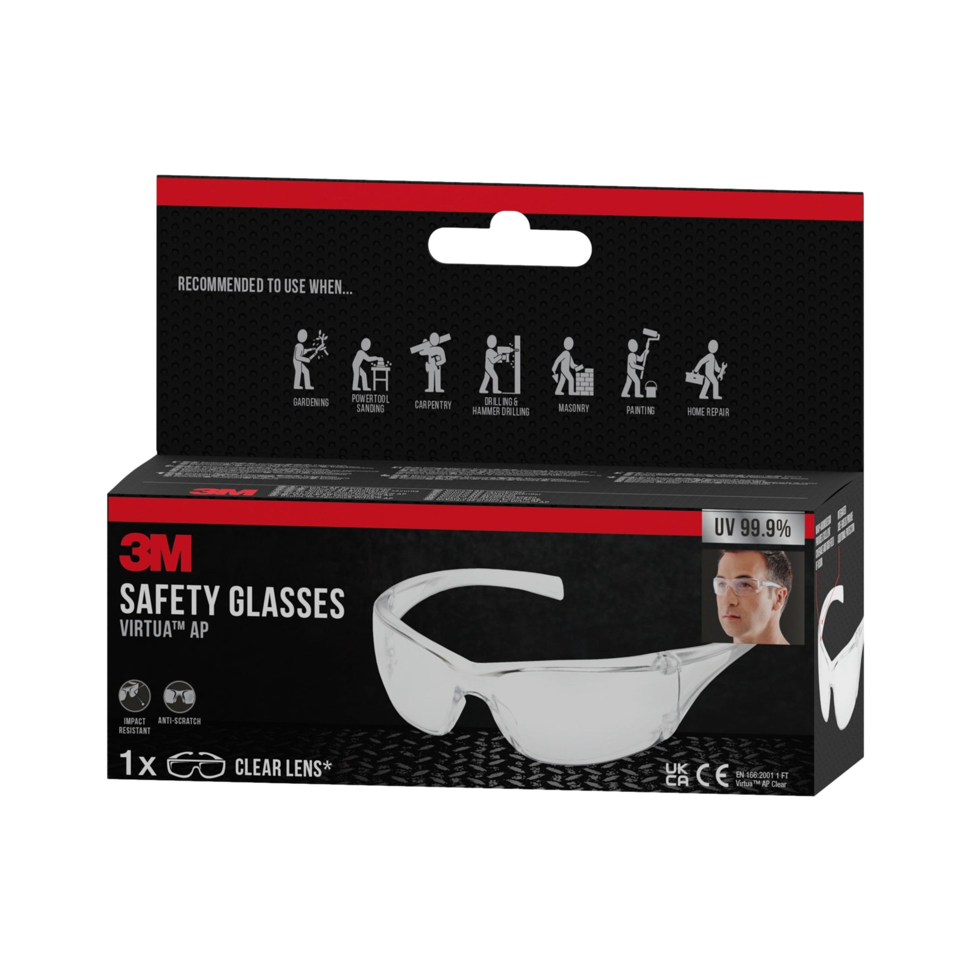 3M™ Virtua™ Schutzbrille AP, Klarsichtscheibe | Packung (1 Stück)-6