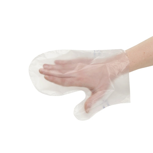 PAPSTAR Fäustlinge, transparente Handschuhe für hygienische Anwendungen | Folie (100 Stück)-zoom-