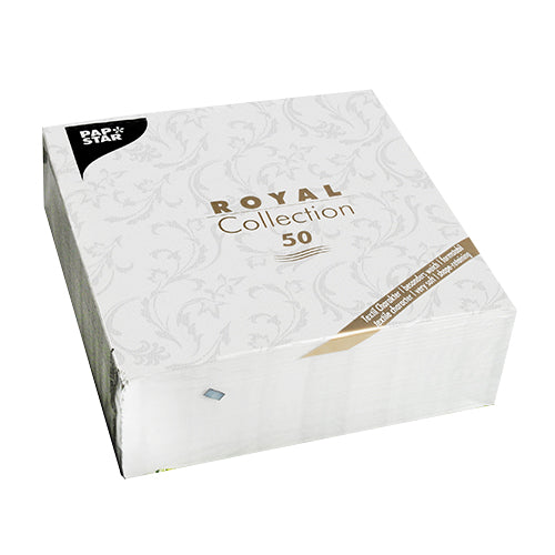 PAPSTAR 50 Servietten "ROYAL Collection" 1/4-Falz 40 x 40 cm weiss-15