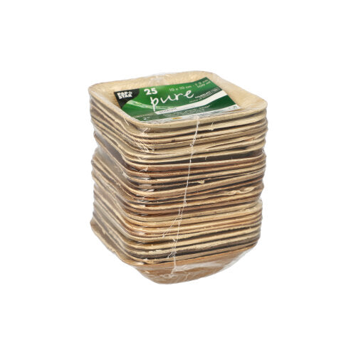 PAPSTAR 25 Schalen, Palmblatt "pure" rund-30