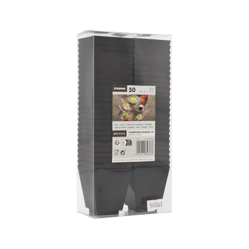 PAPSTAR 50 Fingerfood - Schalen, PS schwarz-4