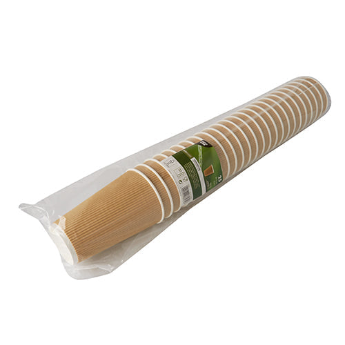 PAPSTAR 25 Trinkbecher, Pappe "To Go" Ripple Wall-zoom-