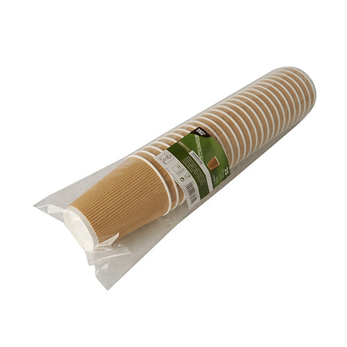 PAPSTAR 25 Trinkbecher, Pappe "To Go" Ripple Wall-zoom-7