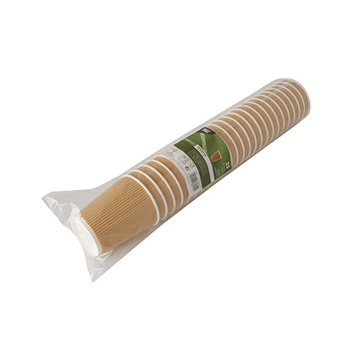PAPSTAR 25 Trinkbecher, Pappe "To Go" Ripple Wall-zoom-