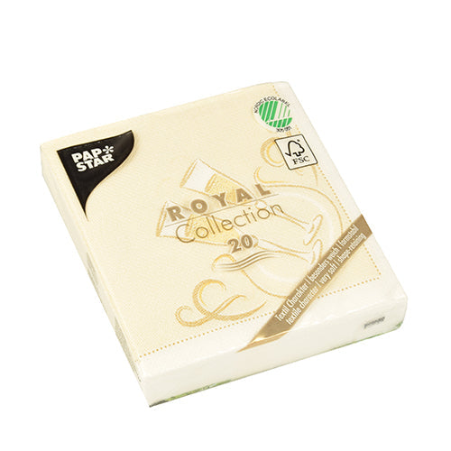 PAPSTAR 20 Servietten "ROYAL Collection" 1/4-Falz 25 cm x 25 cm-5