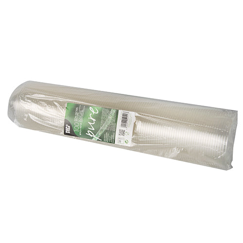 PAPSTAR 100 Dom-Deckel, PLA "pure" rund Ø 9,5 cm · 4,5 cm glasklar-zoom-2