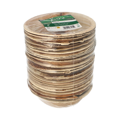 PAPSTAR 25 Schalen, Palmblatt "pure" rund-zoom-