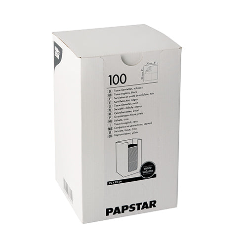 PAPSTAR 100 Servietten, 2-lagig "PUNTO" 1/4-Falz 20 cm x 20 cm-zoom-