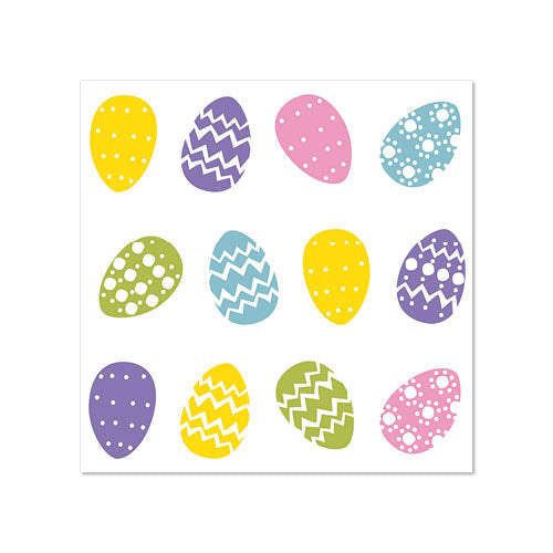 PAPSTAR Servietten 1/4-Falz, 25x25 cm, "Coloured Eggs", bunt | Folie (50 Stück)-zoom-1