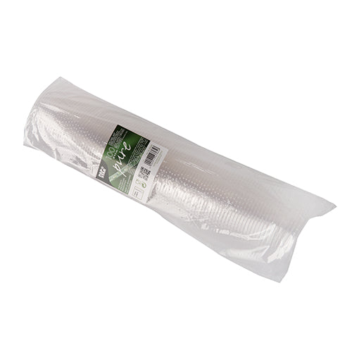 PAPSTAR Deckel rund Ø 9,5 cm, glasklar, PLA "pure", Kreuzschlitz | Folie (100 Stück)-zoom-