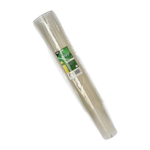 PAPSTAR Kaltgetränkebecher PLA "pure", glasklar, Ø 9,5 cm, 15,14 cm | Folie (60 Stück)-zoom-